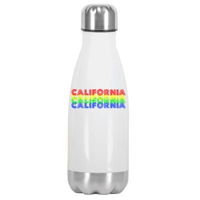 Retro California Stainless Steel Insulated Water Bottle