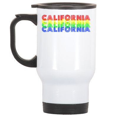 Retro California Stainless Steel Travel Mug