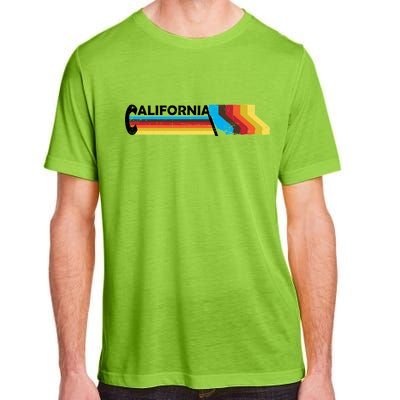 Retro California Colorful Logo Adult ChromaSoft Performance T-Shirt