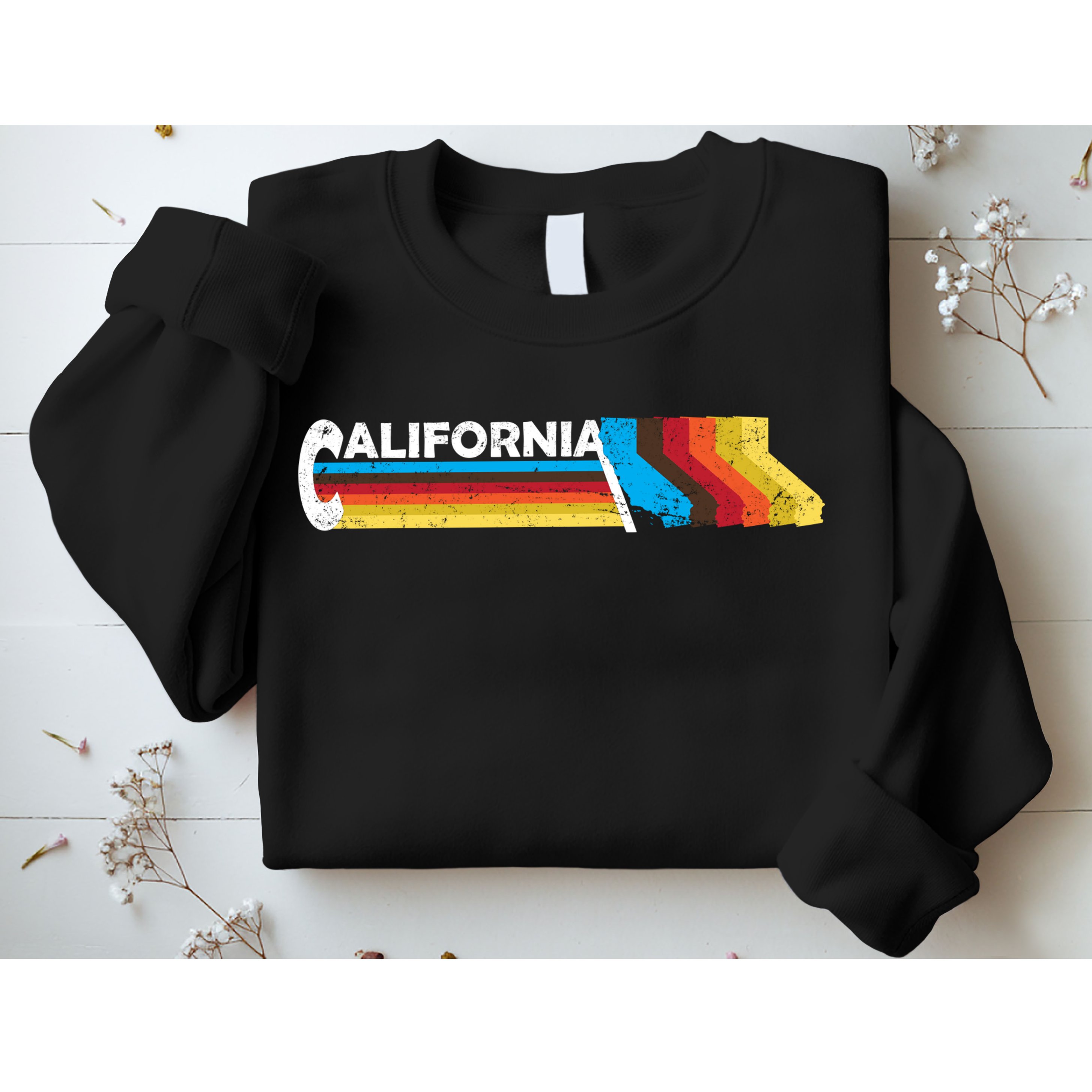 Retro California Colorful Logo Sweatshirt