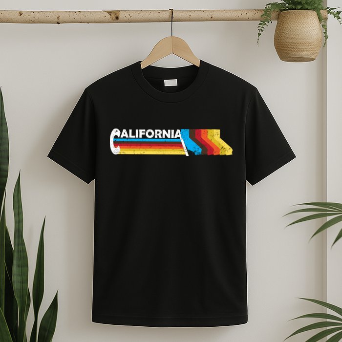 Retro California Colorful Logo T-Shirt