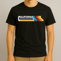 Retro California Colorful Logo T-Shirt