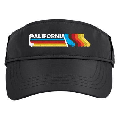Retro California Colorful Logo Adult Drive Performance Visor