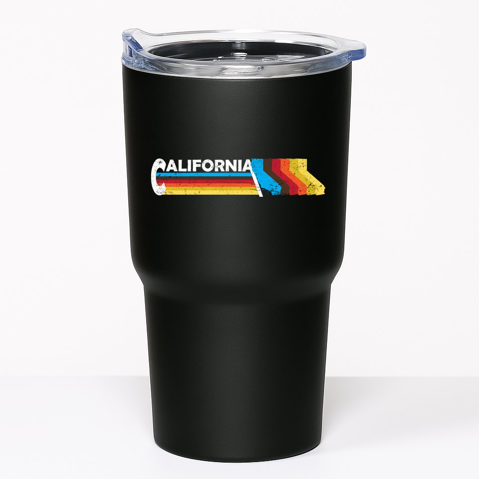 Retro California Colorful Logo Tumbler