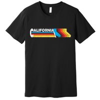 Retro California Colorful Logo Premium T-Shirt