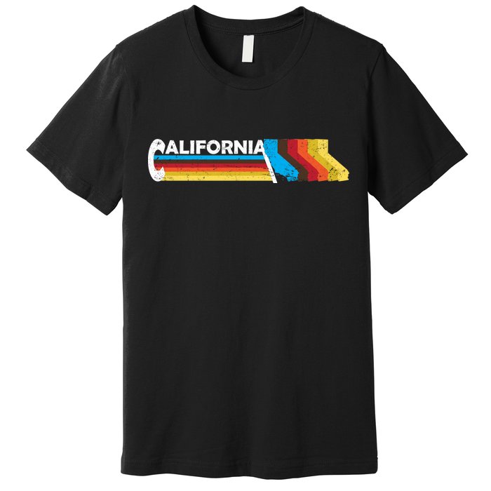 Retro California Colorful Logo Premium T-Shirt