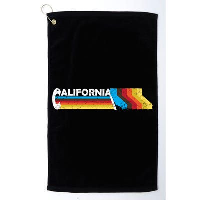 Retro California Colorful Logo Golf Towel