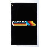 Retro California Colorful Logo Golf Towel