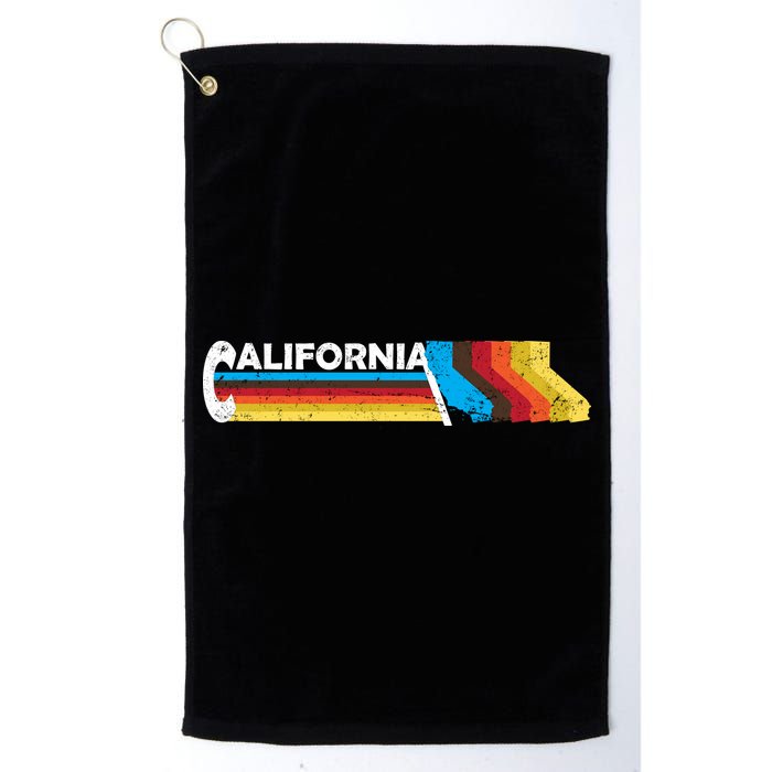 Retro California Colorful Logo Golf Towel