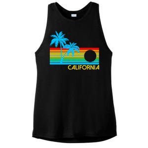 Retro California Logo Ladies PosiCharge Tri-Blend Wicking Tank