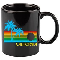 Retro California Logo 11oz C Handle Ceramic Mug