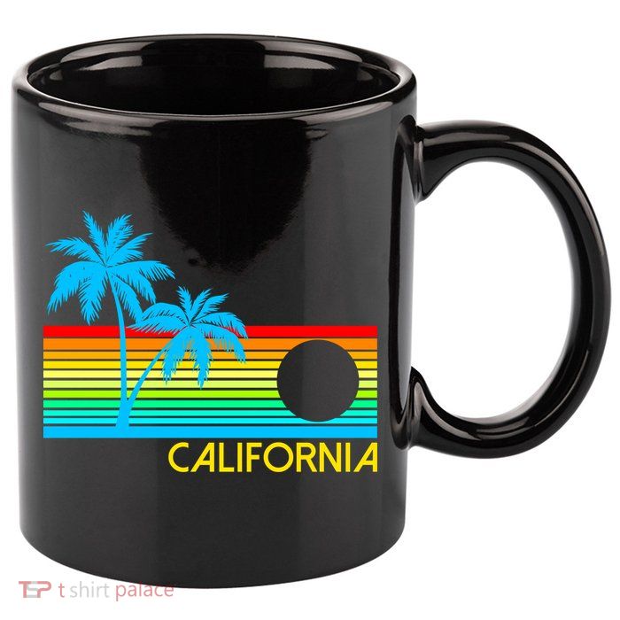 Retro California Logo 11oz C Handle Ceramic Mug