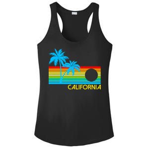 Retro California Logo Ladies PosiCharge Competitor Racerback Tank