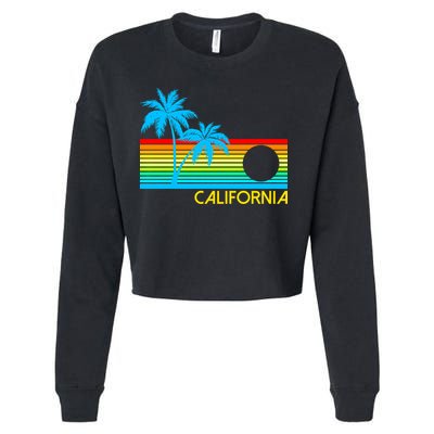 Retro California Logo Cropped Pullover Crew