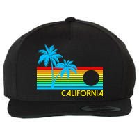 Retro California Logo Wool Snapback Cap
