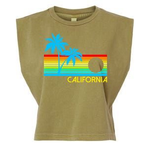 Retro California Logo Garment-Dyed Women's Muscle Tee