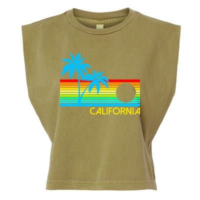 Retro California Logo Garment-Dyed Women's Muscle Tee