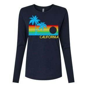 Retro California Logo Womens Cotton Relaxed Long Sleeve T-Shirt