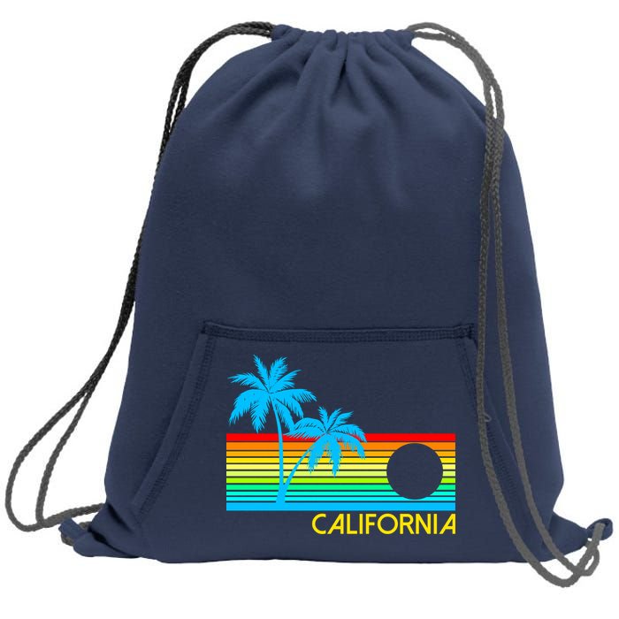 Retro California Logo Sweatshirt Cinch Pack Bag