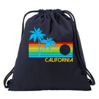 Retro California Logo Drawstring Bag