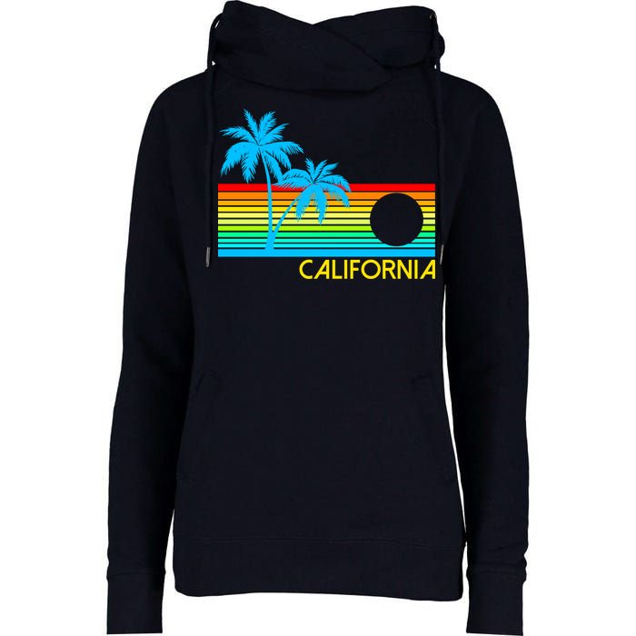 Retro California Logo Womens Funnel Neck Pullover Hood