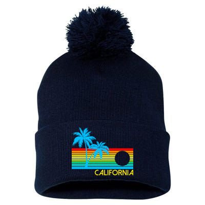 Retro California Logo Pom Pom 12in Knit Beanie