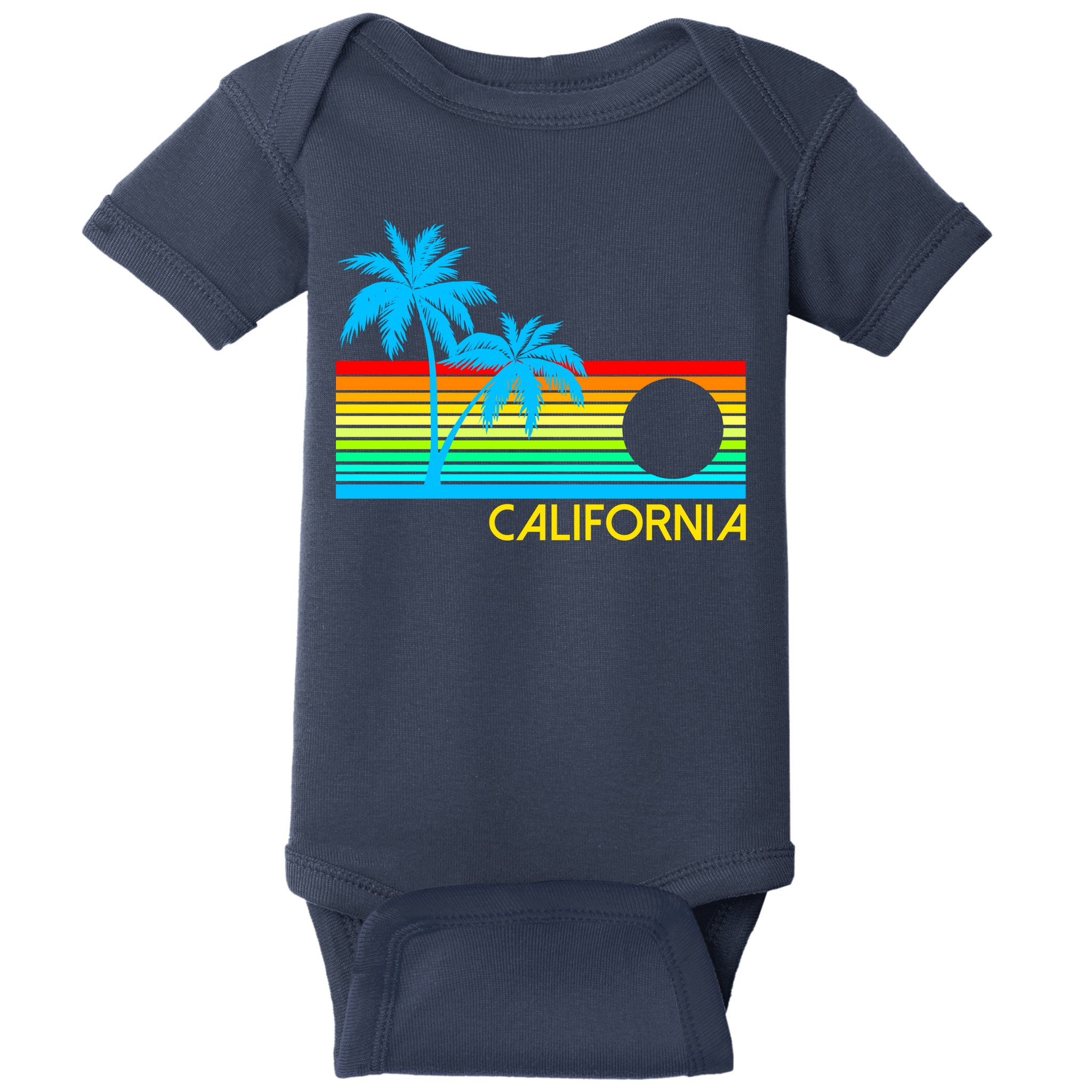Retro California Logo Baby Bodysuit
