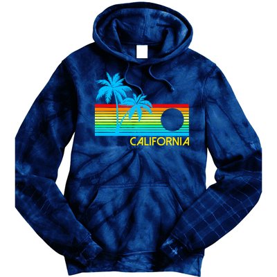 Retro California Logo Tie Dye Hoodie