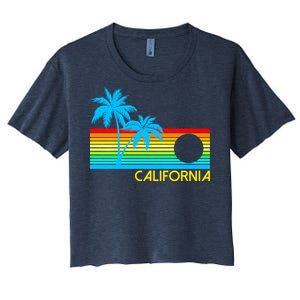 Retro California Logo Women's Crop Top Tee