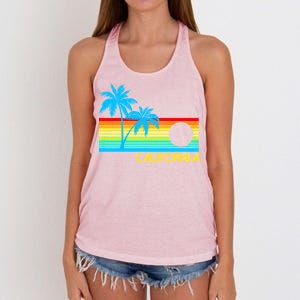 Retro California Logo Women's Knotted Racerback Tank