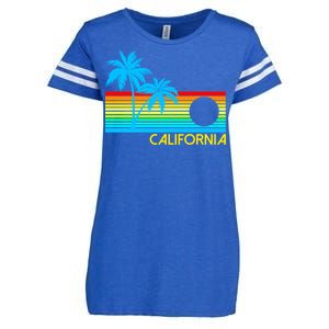 Retro California Logo Enza Ladies Jersey Football T-Shirt