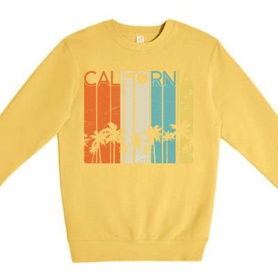 Retro California Palms Premium Crewneck Sweatshirt