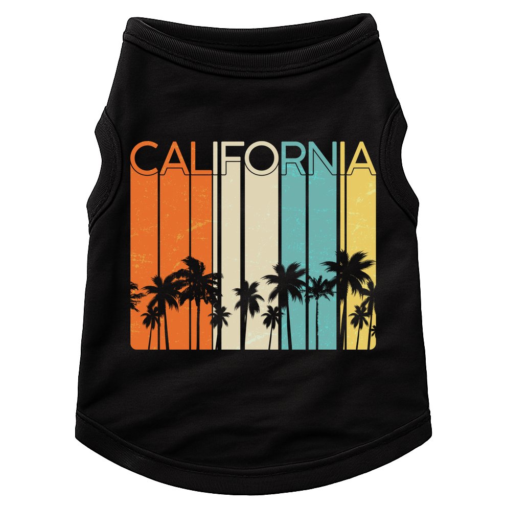 Retro California Palms Doggie Tank