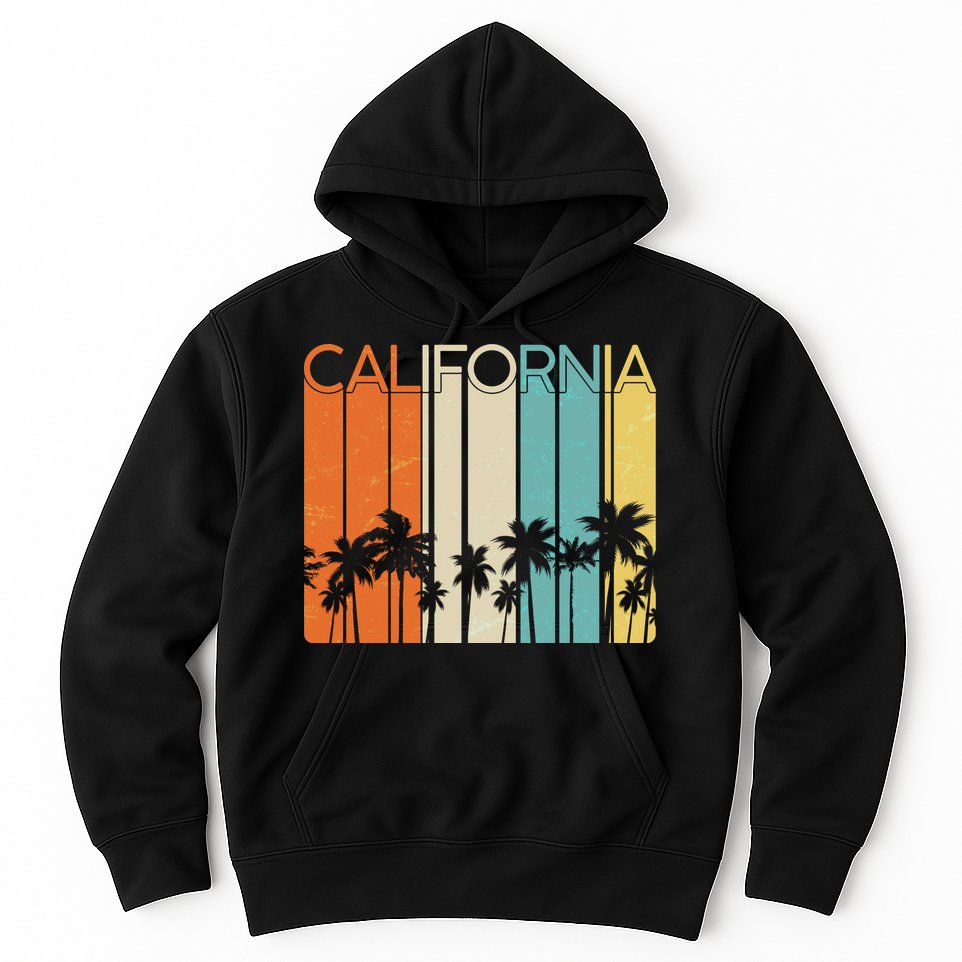 Retro California Palms Hoodie