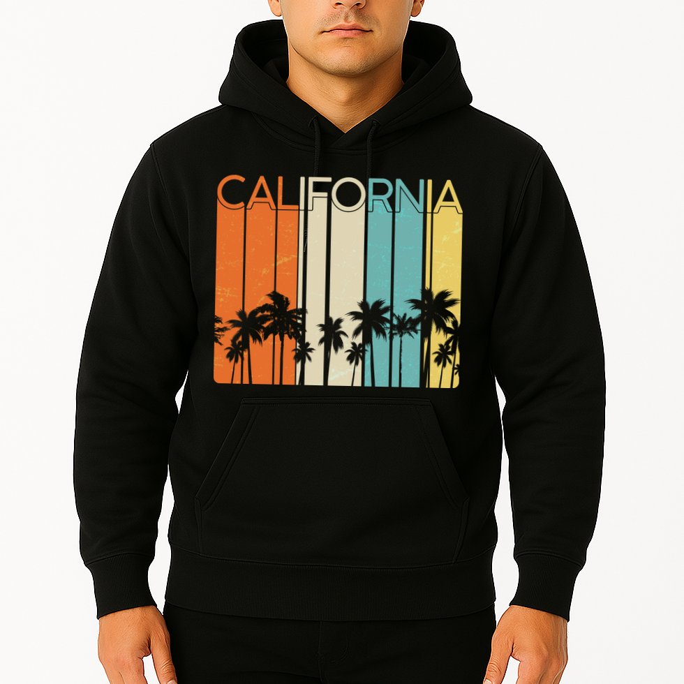 Retro California Palms Hoodie