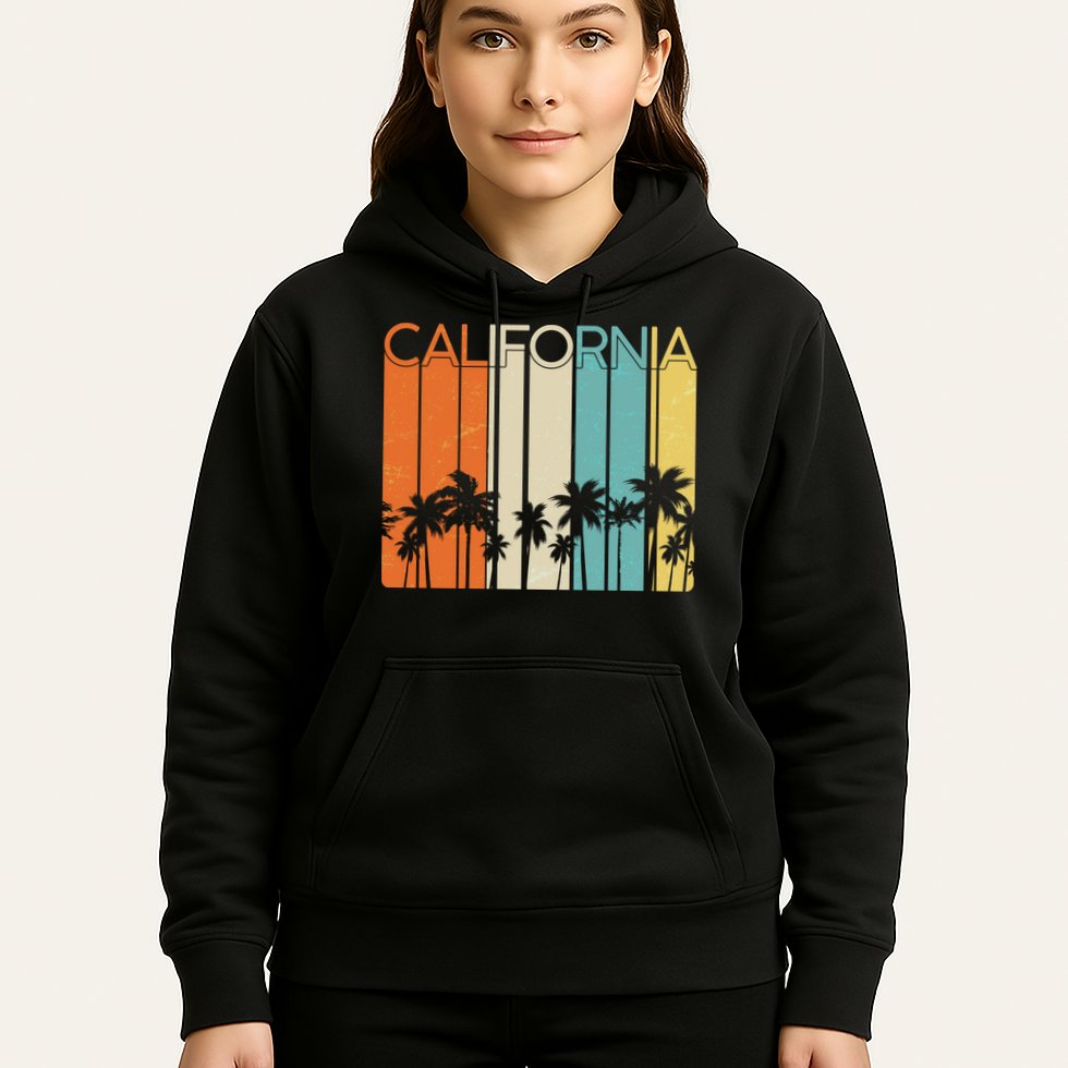 Retro California Palms Hoodie