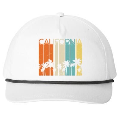 Retro California Palms Snapback Five-Panel Rope Hat