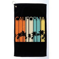 Retro California Palms Golf Towel