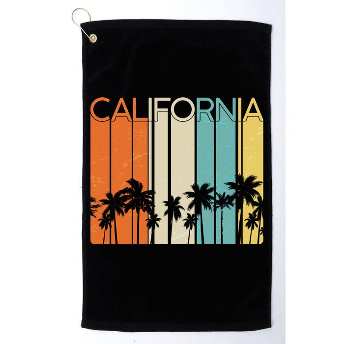 Retro California Palms Golf Towel