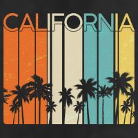Retro California Palms Golf Towel