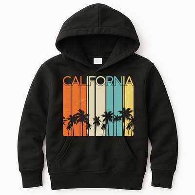 Retro California Palms Kids Hoodie