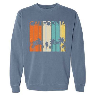 Retro California Palms Garment-Dyed Sweatshirt