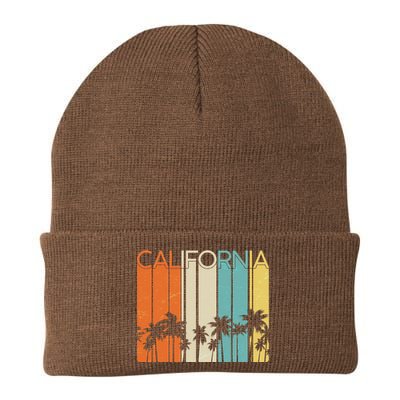 Retro California Palms Knit Cap Winter Beanie