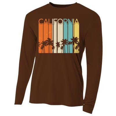 Retro California Palms Cooling Performance Long Sleeve Crew