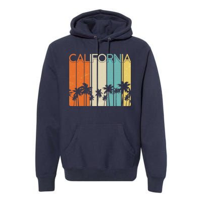 Retro California Palms Premium Hoodie