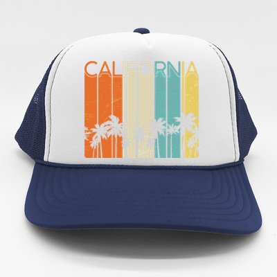 Retro California Palms Trucker Hat