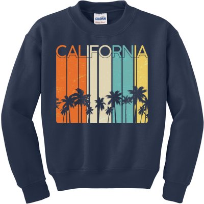 Retro California Palms Kids Sweatshirt