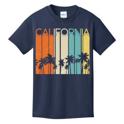 Retro California Palms Kids T-Shirt