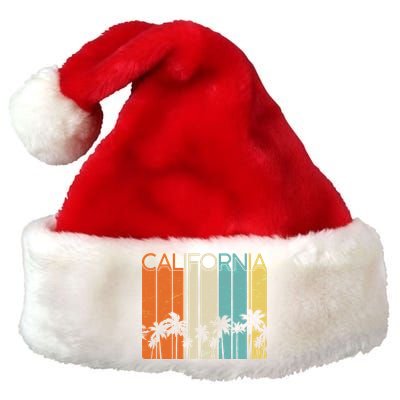 Retro California Palms Premium Christmas Santa Hat