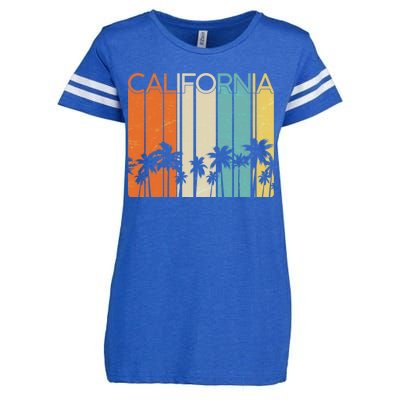 Retro California Palms Enza Ladies Jersey Football T-Shirt